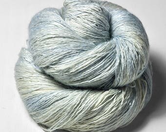 Water mirror OOAK - Tussah Silk Lace Yarn