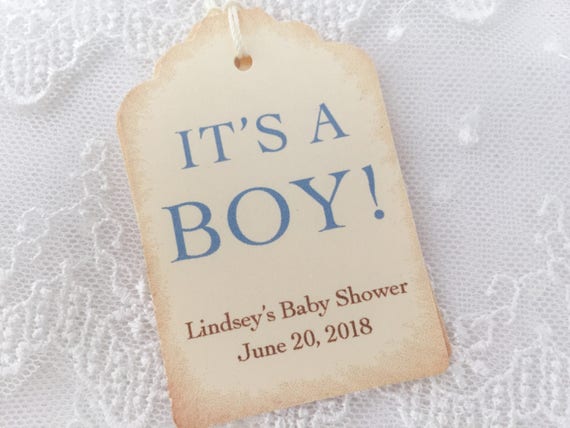 It's a Boy Tags It's a Boy Favor Tags It's a Boy