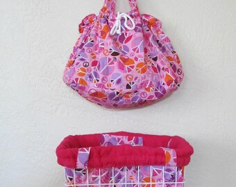 Bicycle Basket Liner Tote Bag