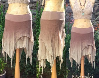 Dusty Dessert Floaty Pixie Fairy Skirt, Layer Skirt, Boho Skirt