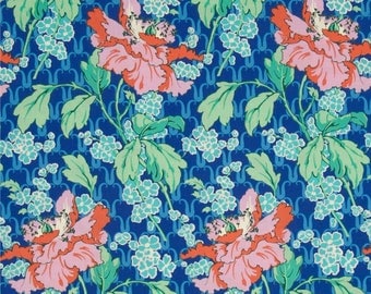 1 Yard Amy Butler VIOLETTE FLORAL POPPY Westminster Poppies Garden PWAB136 sky Free Spirit Quilting Sewing Fabric