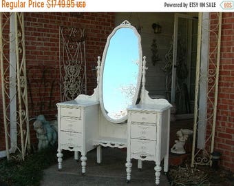 15% OFF SALE BEAUTIFUL Vanity Order Your Own Antique Painted Vanity The Shabby Chic Furniture Custom Painted Furniture Vanity Dressing Table