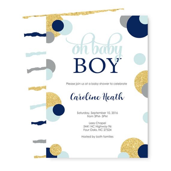 Abstract Baby Shower Invitation Boys Navy Mint Gold Dot | abstract baby shower invitation boys navy mint gold dot Abstract Baby Shower Invitation Boys Navy Mint Gold Dot | abstract baby shower invitation boys navy mint gold dot
