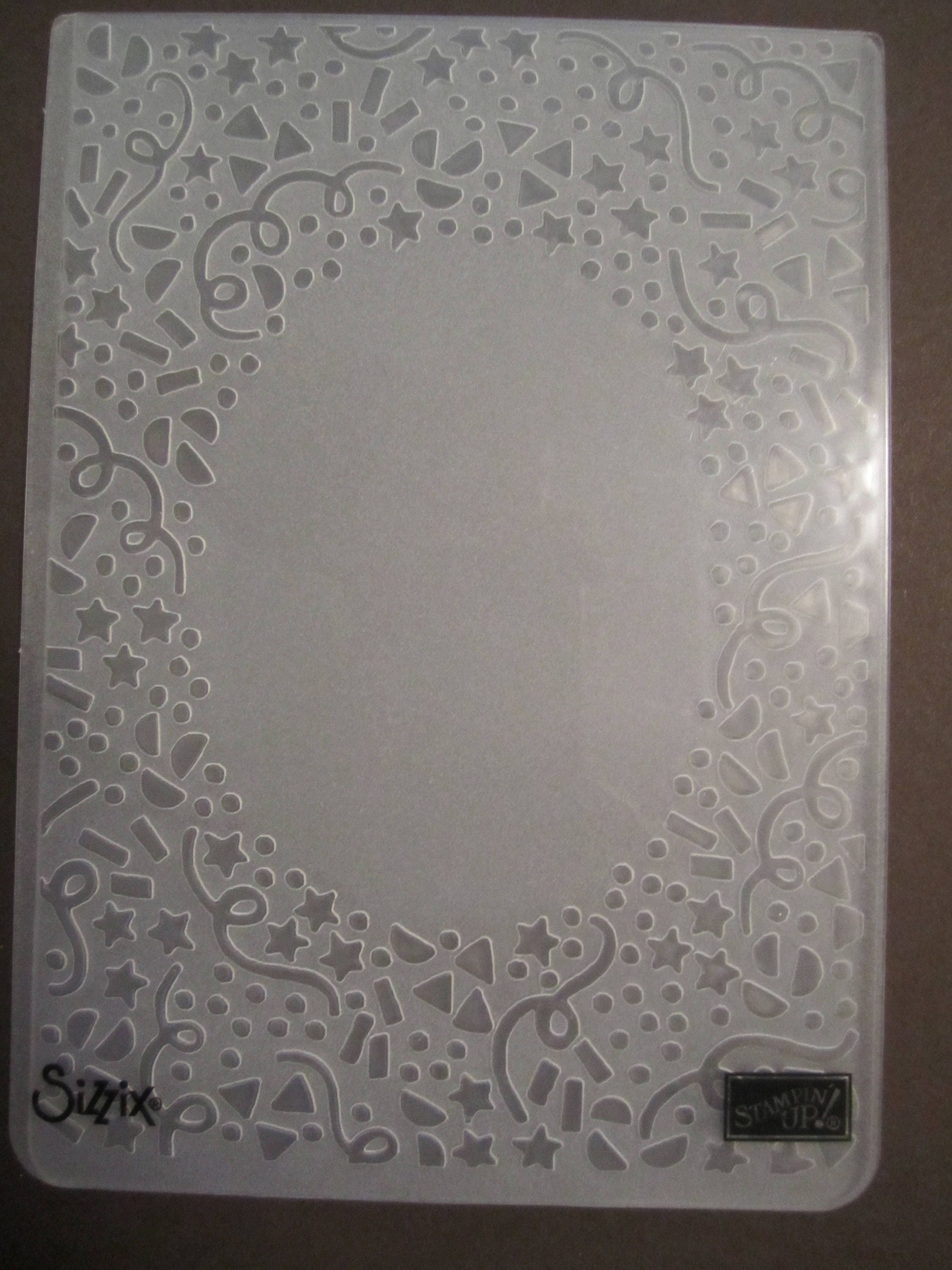 Confetti Stampin' Up! Embossing Folder from MKdesignsink on Etsy Studio