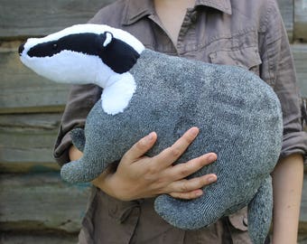 Made to order! Badger stuffed toy - Badger plush - stuffed animal badger