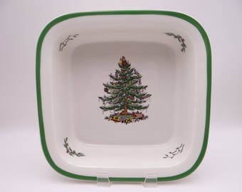 Spode Made in England Christmas Tree 10" Square Baker Baking Dish - Oven to Table