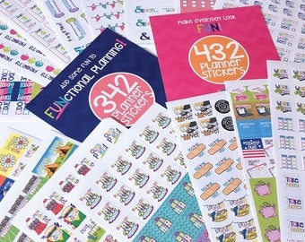 Planner Stickers | Pick TWO sets | Choose from 4 sticker collections | Fits any planner and calendar | Up to 1288 stickers | 100s of events