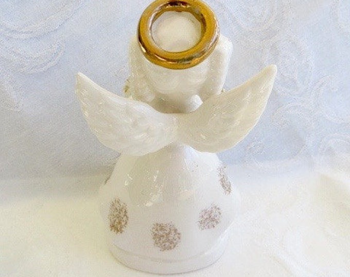 Vintage Angel Figurine, June Angel, June Bride, Ring bearer Angel, Bridal Figurine 1950s, June Wedding Decor