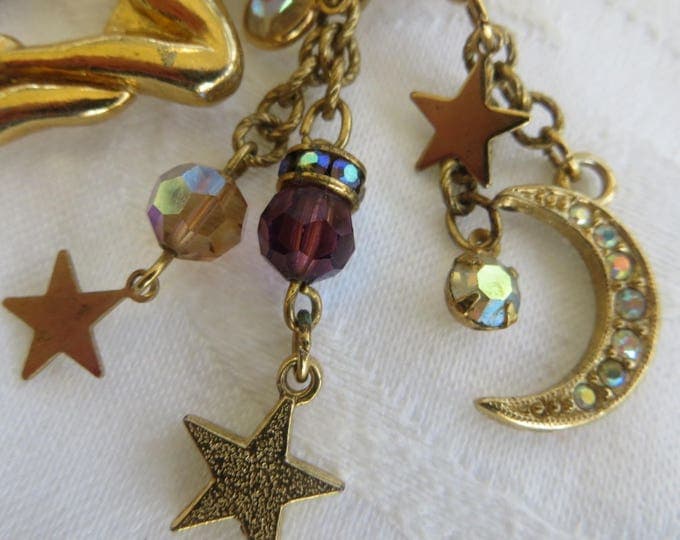 Vintage Kirks Folly Fairy Brooch, Celestial Nymph Pin, Fairy Garden Fairies, Kirks Folly Jewelry