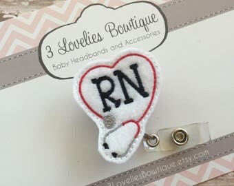 RN Badge Reel.Nurses Badge Reel.Bandaid Badge Reel.Registered Nurse Badge Reel.Badge Holder.Badge Reel for RN.Medical Badge Reel.
