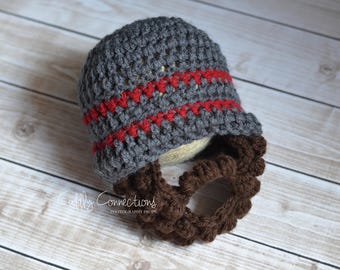 Baby Beard Hat, Baby Beard, Beard Hat, Crochet Hat Baby,Crochet Hat Lumberjack, Lumberjack Baby Shower, Lumberjack Nursery, Lumberjack Party