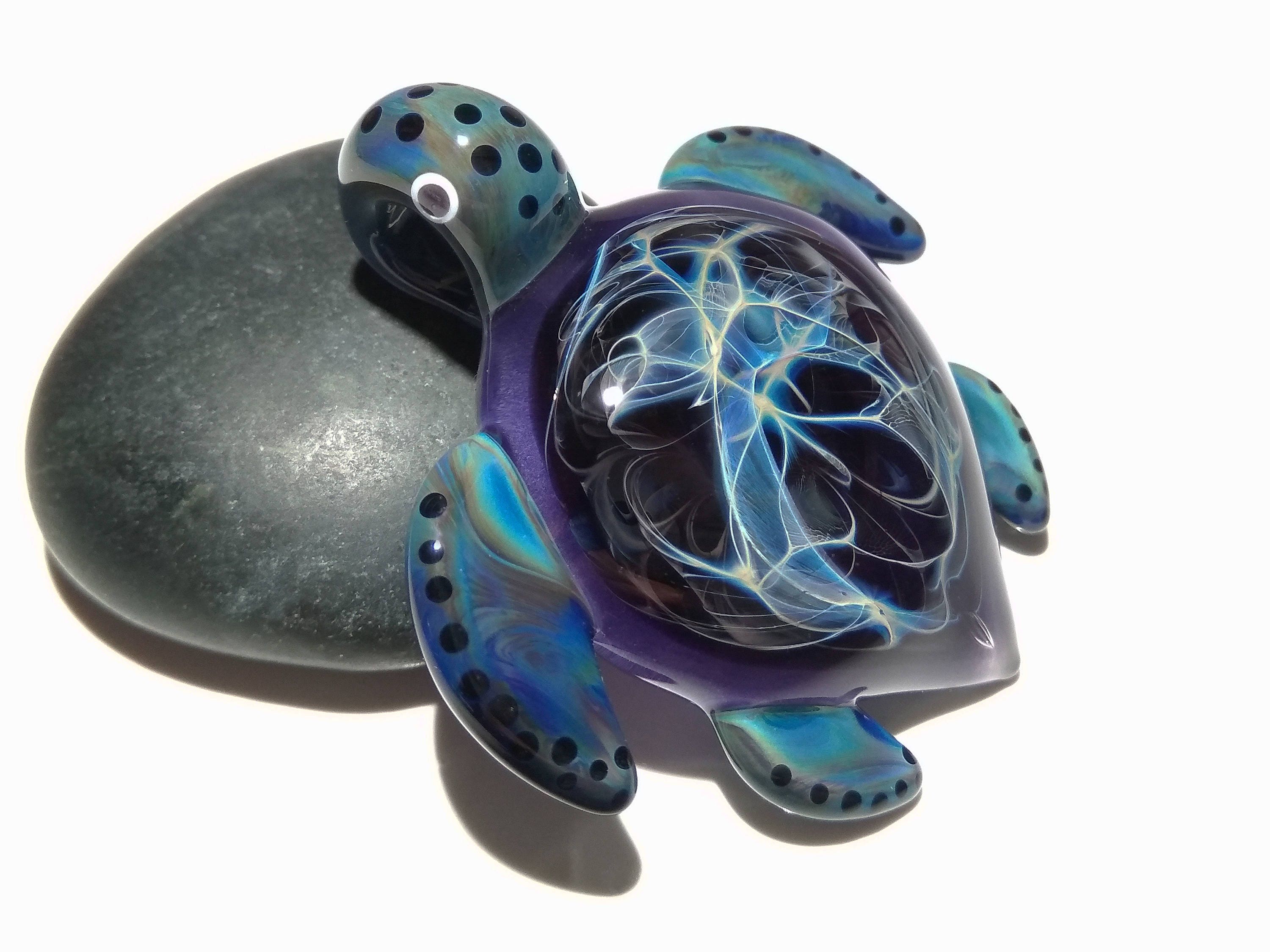 glass blown turtle