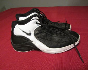 Vintage Mens Nike Basketball Shoes D5 Flight Black White Size 95 Leather Vintage Mens Nike Basketball Shoes D5 Flight Black White Size 95 Leather