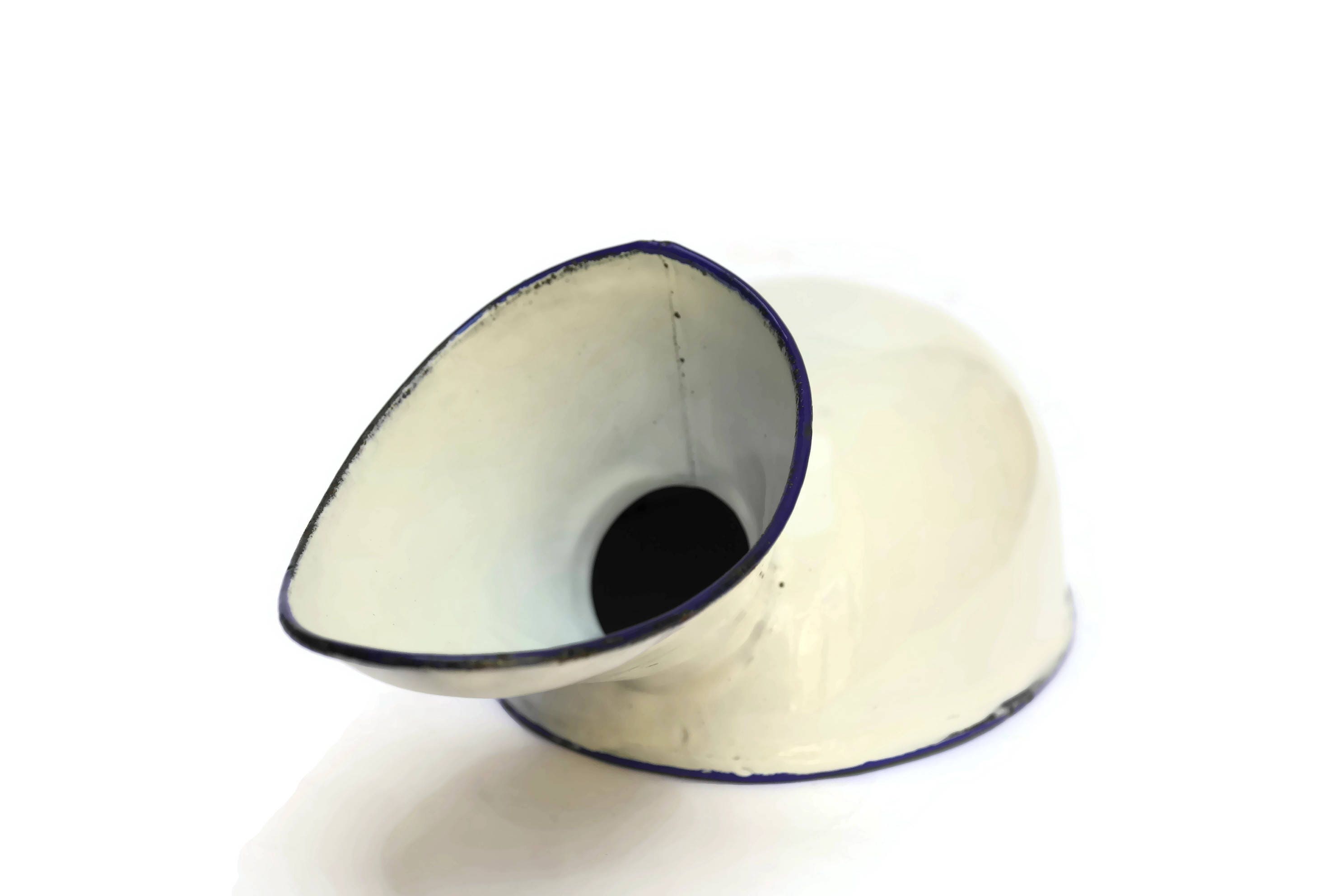 French Antique Enamel Urinal.