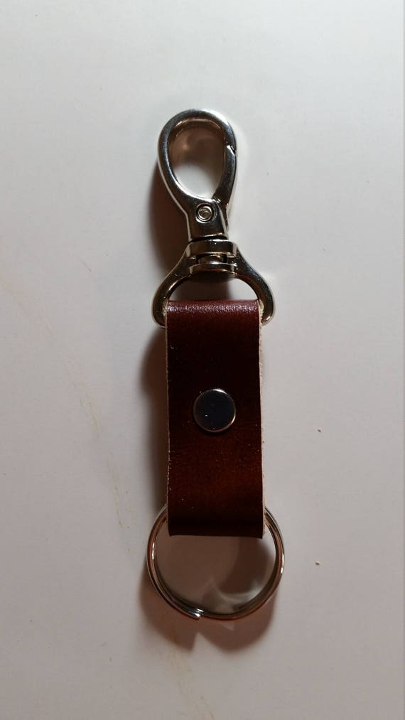 Leather belt loop keychainkey chainkey fobleather key