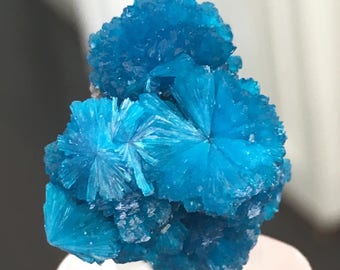 Rare 28.4ct XL Cavansite Crystal Specimen - Wagholi Mine, Maharashtra, India - Item:CV17027