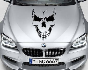 Skull car decal | Etsy