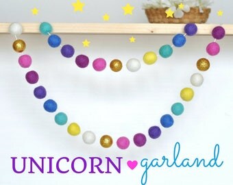 Unicorn garland | Etsy