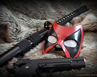 Masque en cuir Deadpool