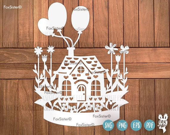 Download Home Sweet Home SVG Papercut Template new home moving Svg