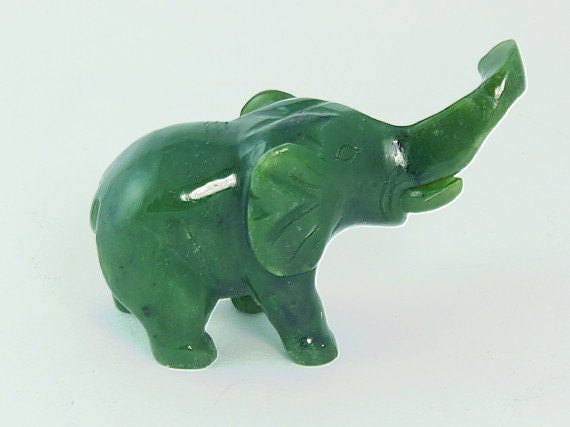 Jade Elephant Carved Jade Elephant Jade Elephant in