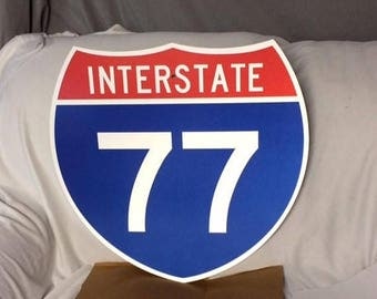 Interstate sign | Etsy