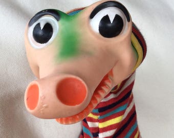 1950's Bil Baird Toy Crocodile Hand Puppet by Ideal Toy Company