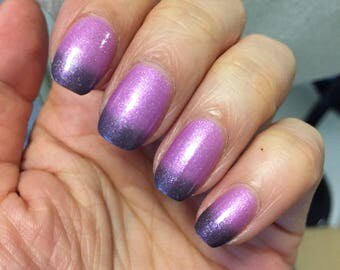 Petty AF by CANVAS lacquer - a thermal magenta to eggplant