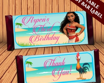 Moana food labels | Etsy