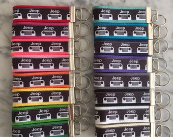 Jeep Key Fob- 2 Sizes- You Choose Color