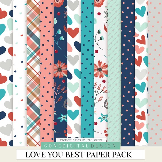 Valentine Pattern Paper Love Digital Patterns Art Valentine Pattern Paper Love Digital Patterns Art