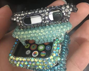 swarovski crystal apple watch case