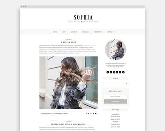 Wordpress Blog Theme, Feminine Wordpress Theme Responsive, WordPress Theme for Fashion Blogger, Modern WordPress Theme