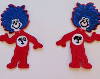 Thing 1 and Thing 2 iron on