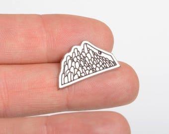 Mountain lapel pin, wanderlust pin, lapel pin, hiking lapel pin, explorer lapel pin, wilderness lapel pin, nature lapel pin