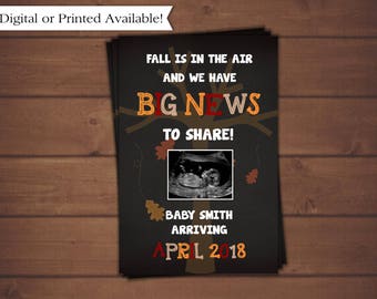 Pregancy Announcement, Fall Pregnancy Announcement
