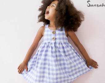 Lilah Top & Dress, Girls Pattern, PDF Patterns, Knit or Woven Top, PDF, Girls Dress Pattern, racerback dress pattern, girls, sewing