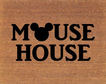 Disney Coir Doormat Mouse House Mickey Mouse Disney Welcome Door