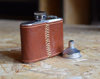 Be my groomsman gift, leather flask, personalized flask, personalized gift, groomsmen gift flask, 3rd wedding, gift for him, mens gift