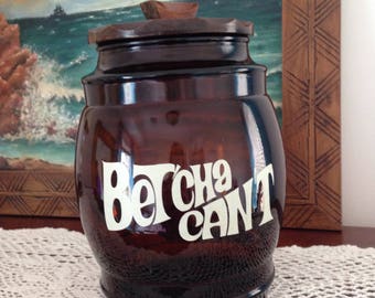 Vintage Siesta Ware "Betcha Can't" Cookie Jar