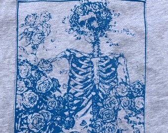 Grateful Dead Bertha Roses t- shirt screen print Jerry Garcia Bob Weir Phil Lesh Mickey Billy Phi