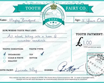 Toothfairy printable  Etsy