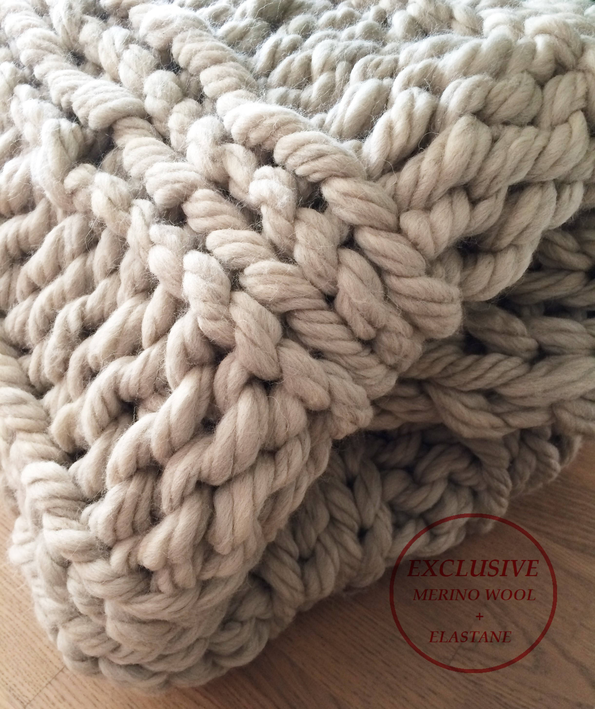 Chunky knit blanket. Wool Blanket. Knit blanket. Merino wool