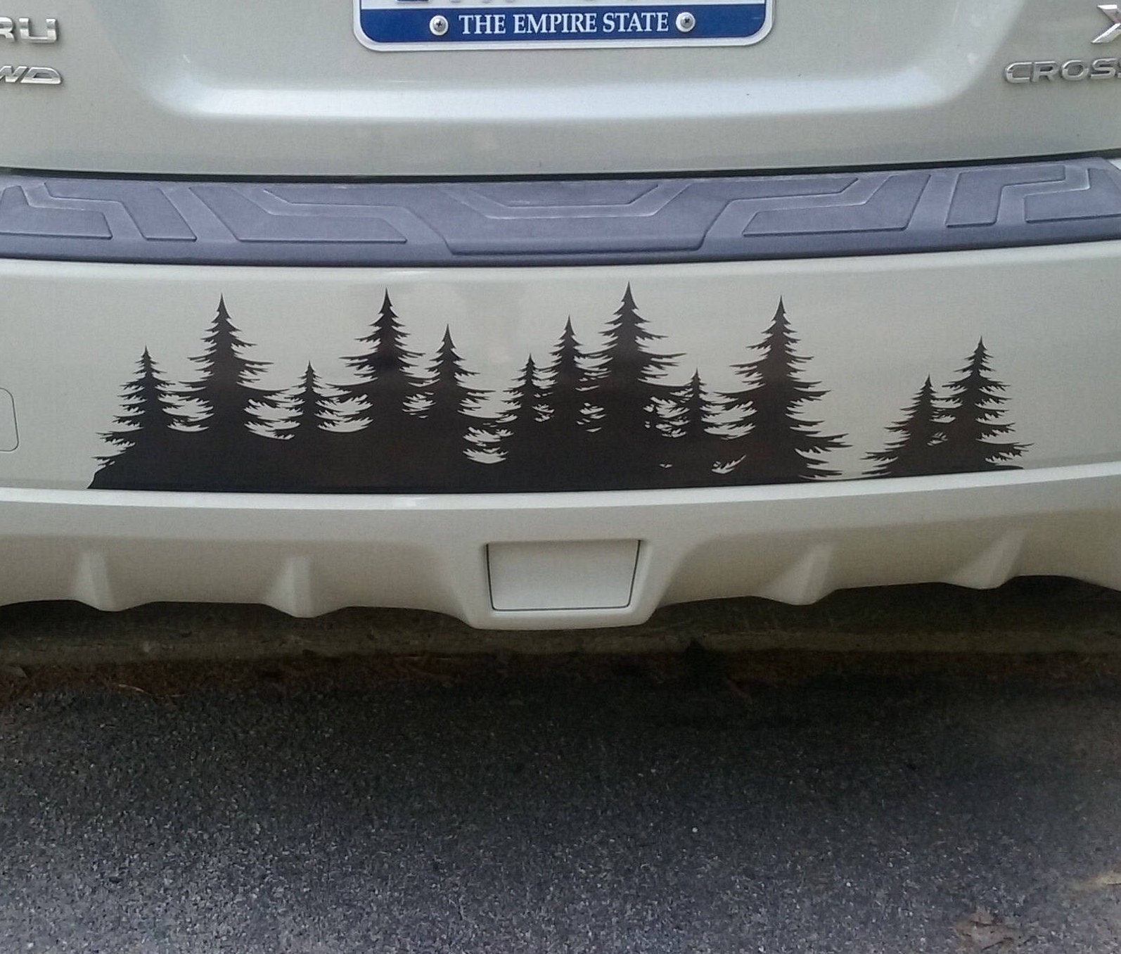 Tree Forest Vinyl Decal Graphic Set Unique Woods Silhouette