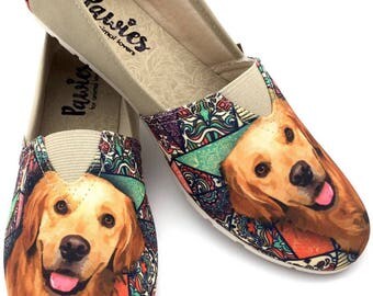 Golden retriever Shoes !! Women shoes, Dog Lovers, dog breeds.