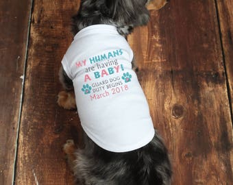 Dog Baby Announcement - Dog Pregnancy Announcement - Announcement Shirt - Dog Pregnancy Shirt - Dog Pregnancy Reveal - Big Brother Dog Shirt