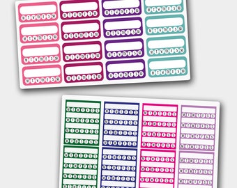 Habit Stickers, Tracker Stickers, Everyday Stickers, Sidebar Sticker, Organize Stickers, Life Stickers, Basic Stickers,Scrapbooking,