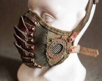 Masque à gaz - cadeau pour les hommes - Mens Armor - accessoires - bombe atomique - horreur - Creepy - Rocker - métal - New Age - masque en cuir