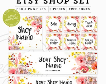 Branding Templates &amp; Printables crafted with by FearlessConfetti