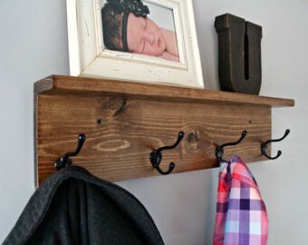 Rustic Coat Rack Shelf Wall With Hooks Rustic Coat Rack Shelf Wall With Hooks